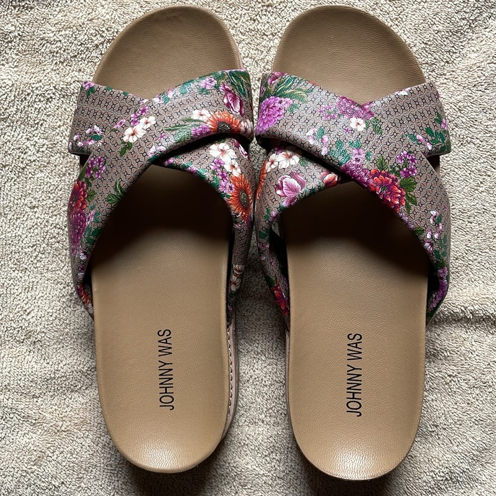 Johnny Was 10 New Jenna X Band Sandal - Picture 2 of 7